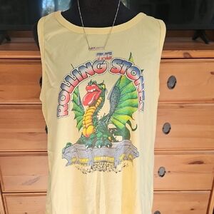 Rolling Stones Kids Yellow Tank Top